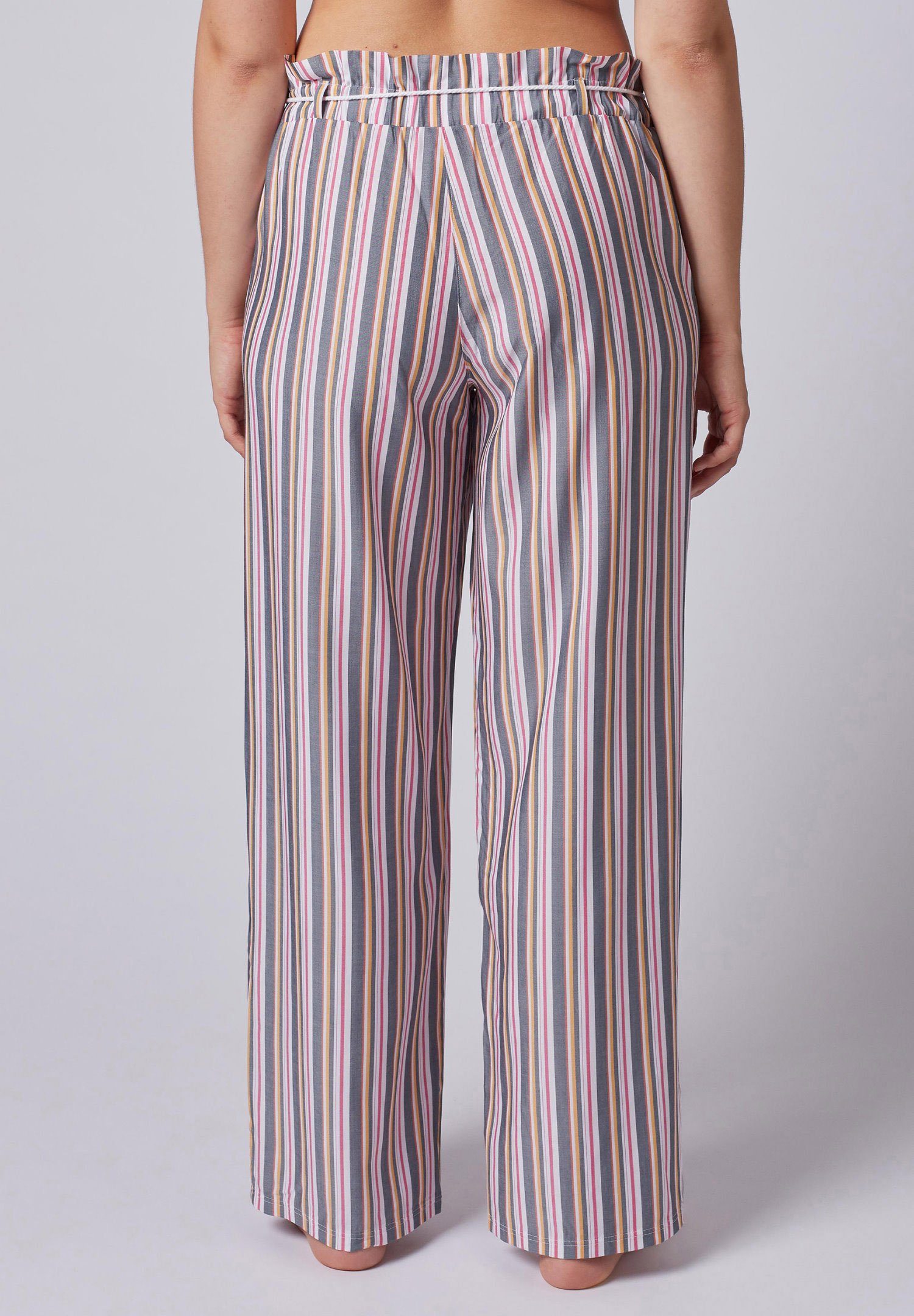 Skiny Pyjamahose Damen Schlafanzughose gestreift (1-tlg)