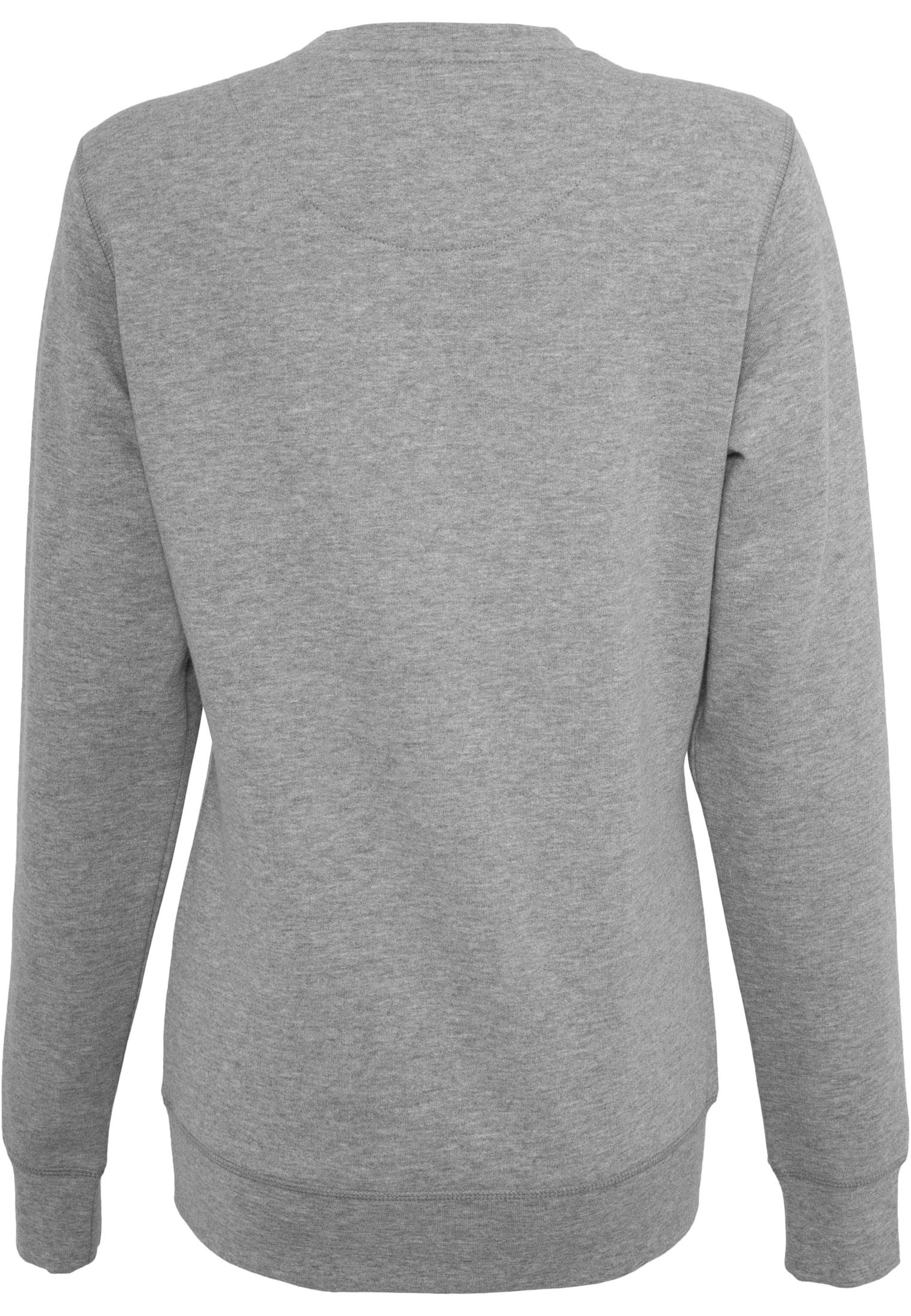 Damen F-Word Sweater (1-tlg) Crewneck Ladies MisterTee grey