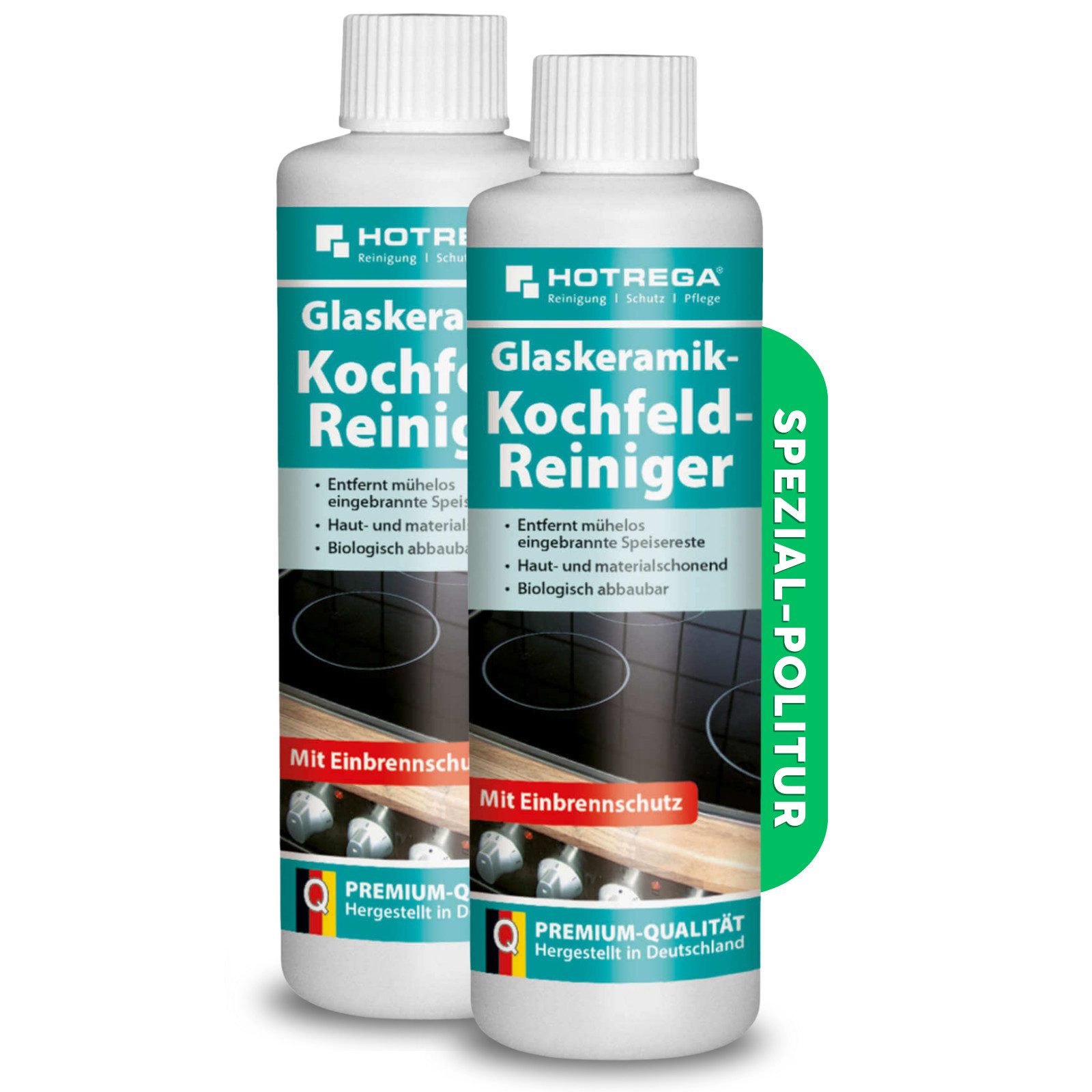 HOTREGA® Glaskeramik Kochfeld Reiniger Glaskeramikreiniger Herdreiniger 250ml Küchenreiniger