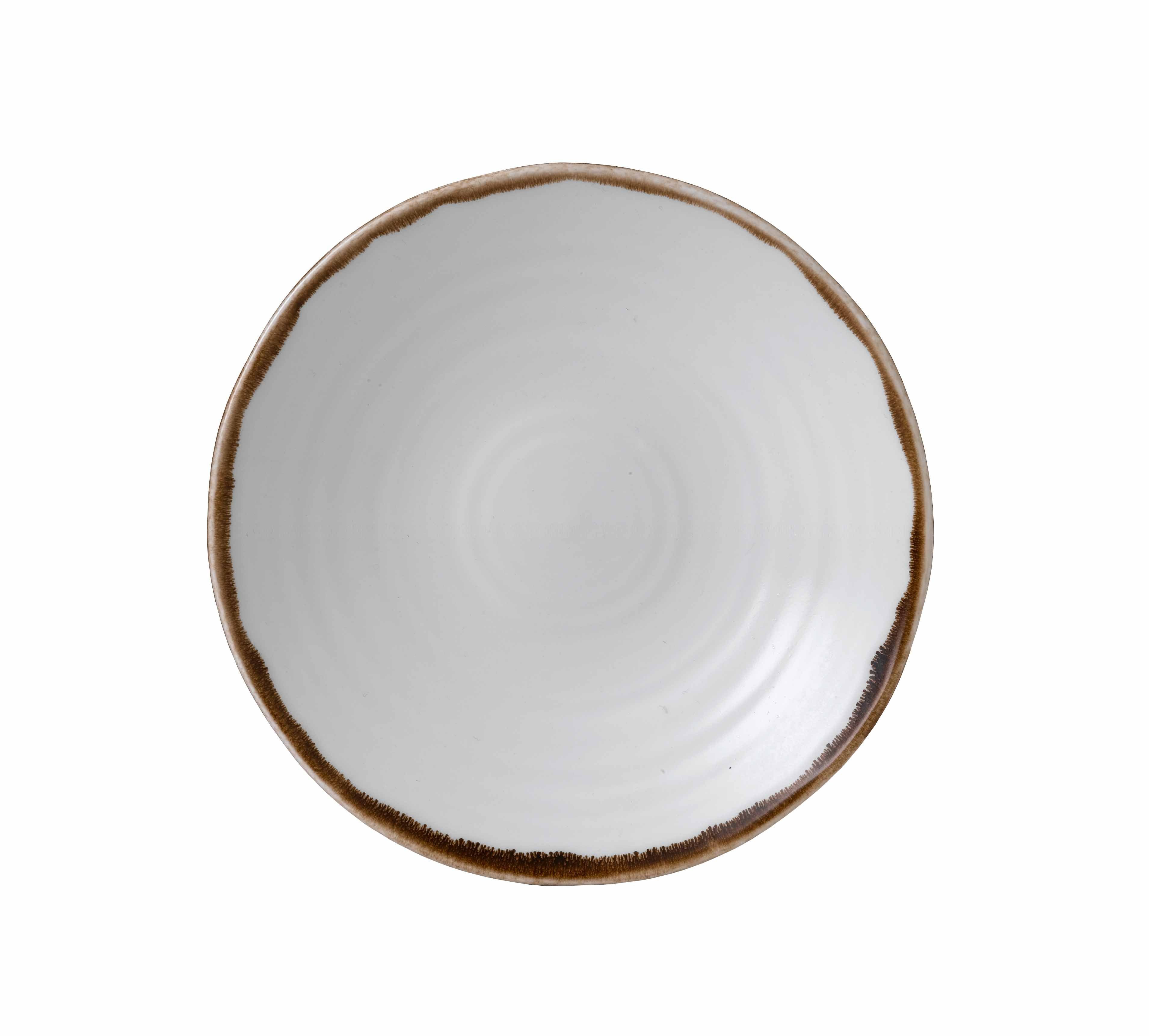 Teller-Set Harvest Porzellan Dudson Natural Tief Coup Rund, Teller Feinstes 21cm/42,6cl Dudson Organisch