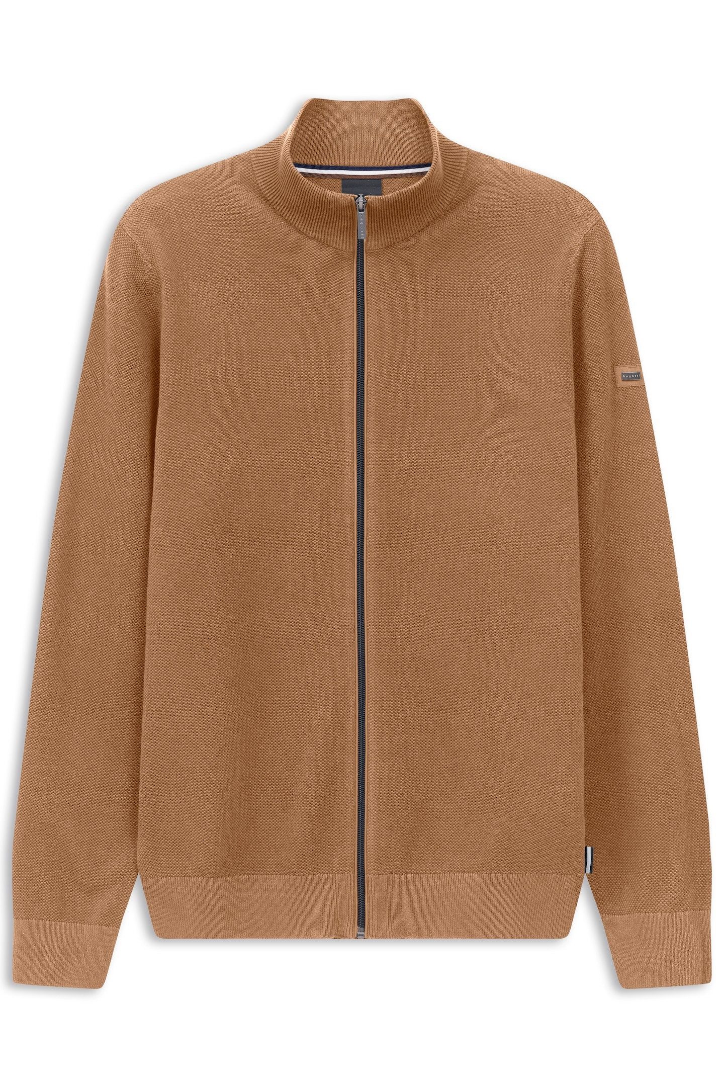 bugatti Strickjacke Basic Essential mit Reißverschluss