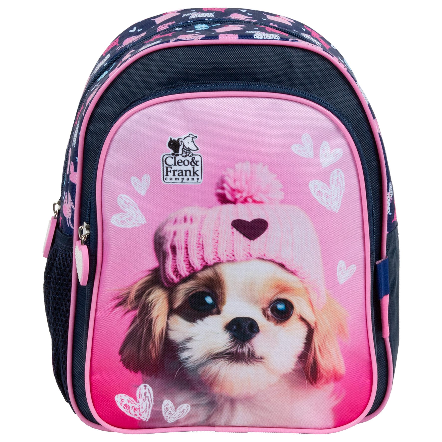 DERFORM Kinderrucksack Hunde Motiv Kinder Rucksack 28 cm Kindergarten Tasche