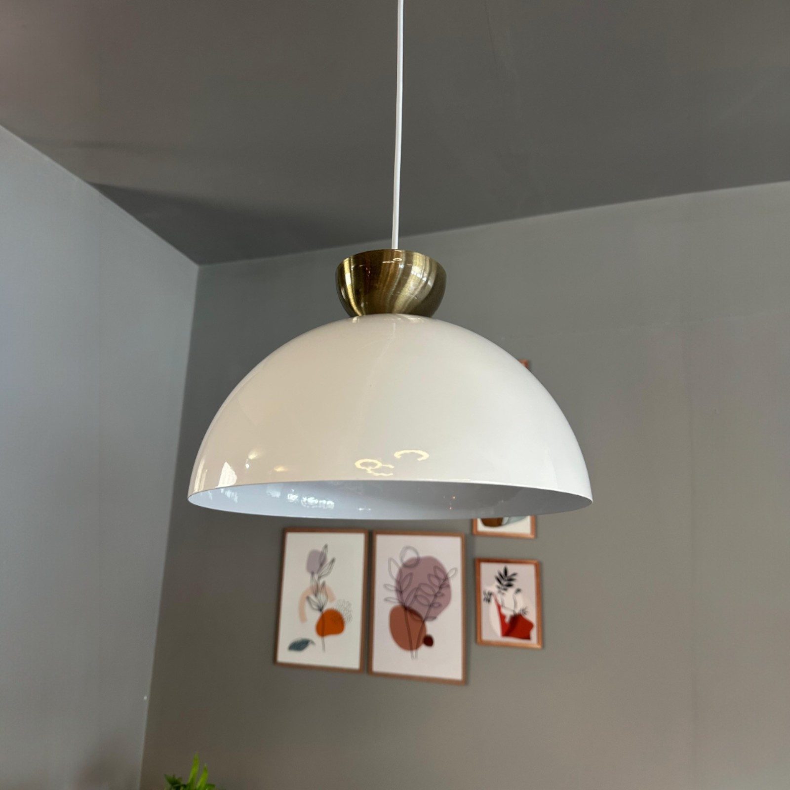 Bamyum Pendelleuchte Pendelleuchte Yimpi Metall Ø30cm, Modern Hängelampe, ohne Leuchtmittel