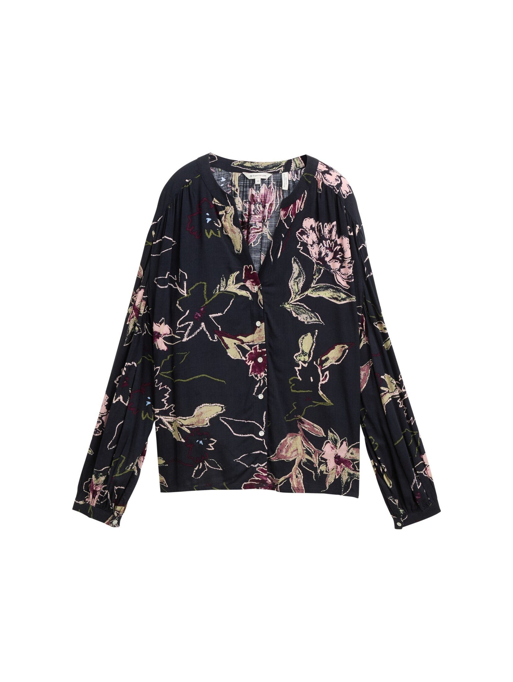 TOM TAILOR Langarmbluse Loose Fit Bluse günstig online kaufen