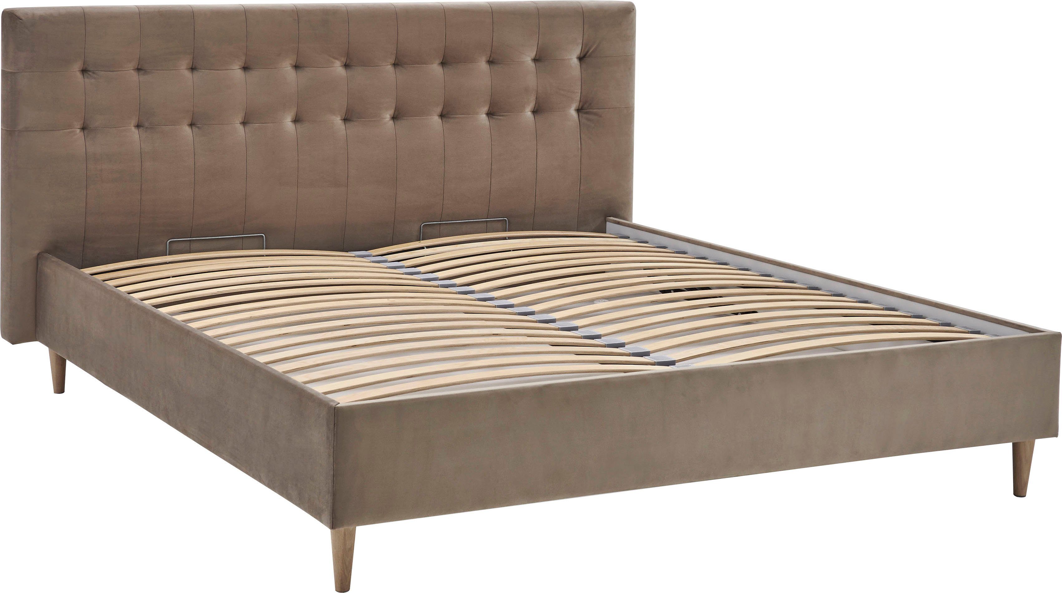 ATLANTIC home collection Polsterbett Veronika, mit Bettkasten und Lattenrost