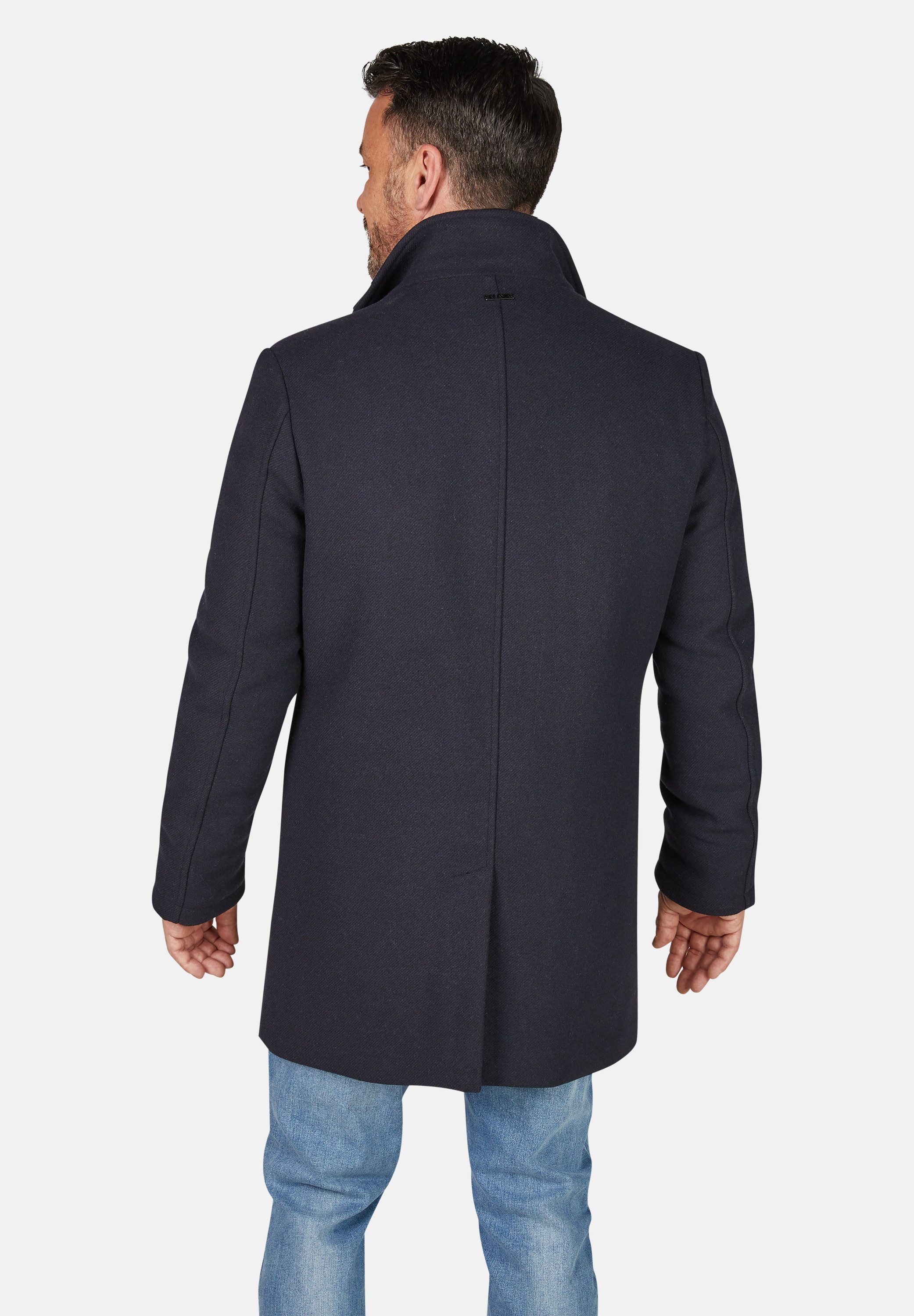 Calamar Wollmantel Eleganter Wollmantel Twill