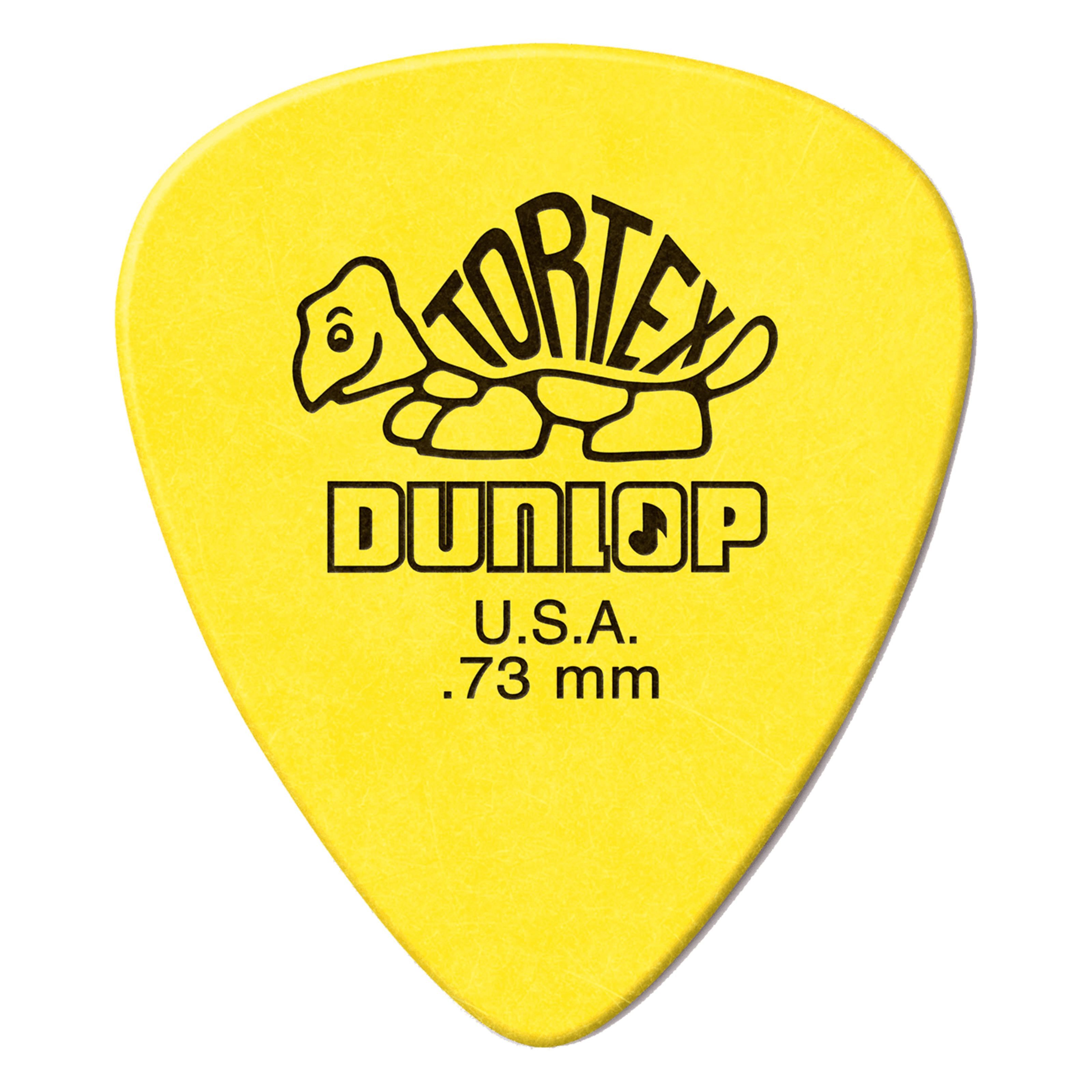 Dunlop Plektrum, 418R73 Tortex Standard Picks 0,73 mm 72-Pack - Plektren Set