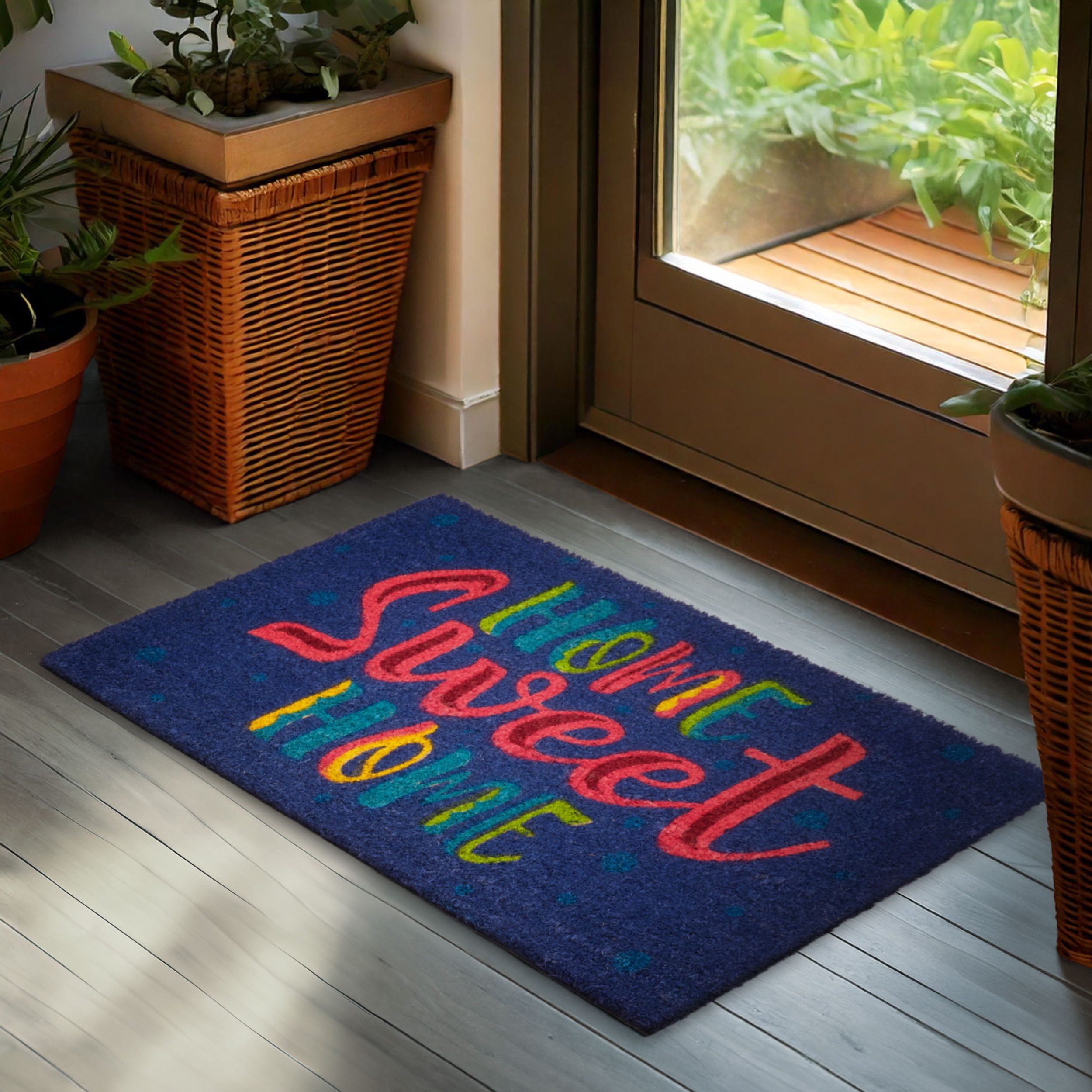 BRUBAKER Fußmatte Schmutzfangmatte für Außen und Innen - 45 x 75 cm Kokos F günstig online kaufen