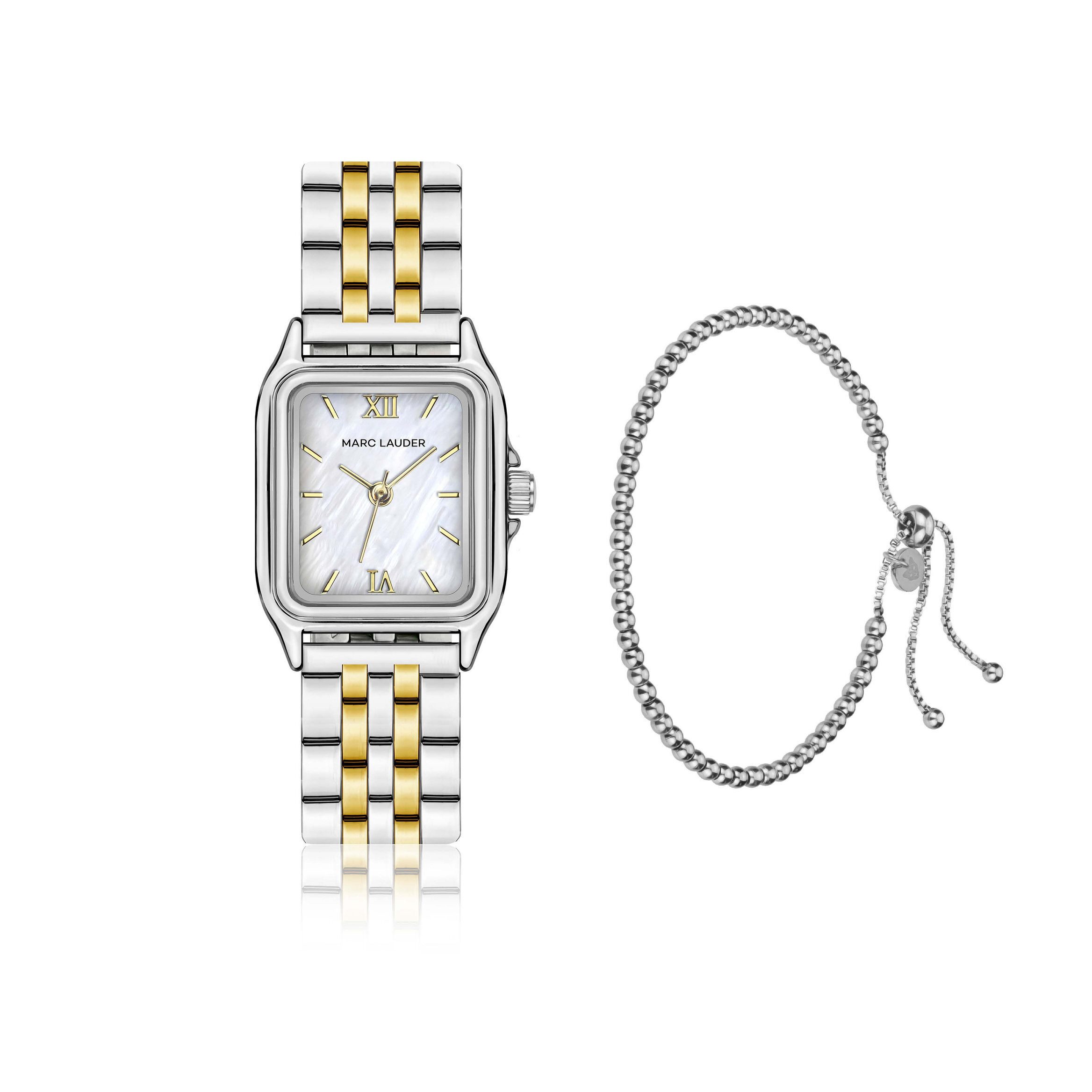 MARC LAUDER Quarzuhr SMF8-1 Nira Gold&Silver Link