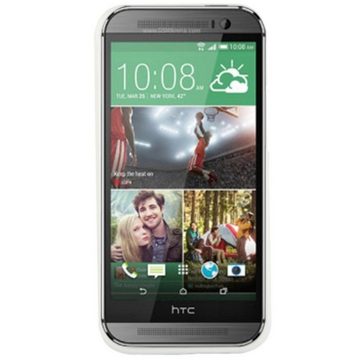 König Design Handyhülle HTC One M8, HTC One M8 Handyhülle Backcover Weiß
