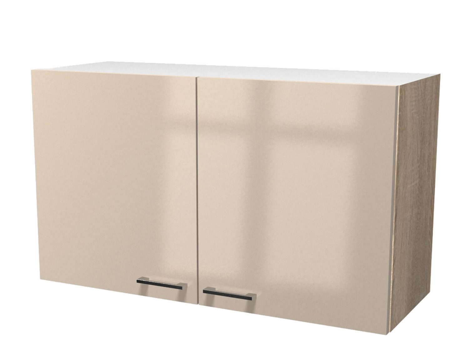 Flex-Well Hängeschrank Hängeschrank Küche - 100 cm breit - Kaschmir Glanz Sonoma Eiche – Neap