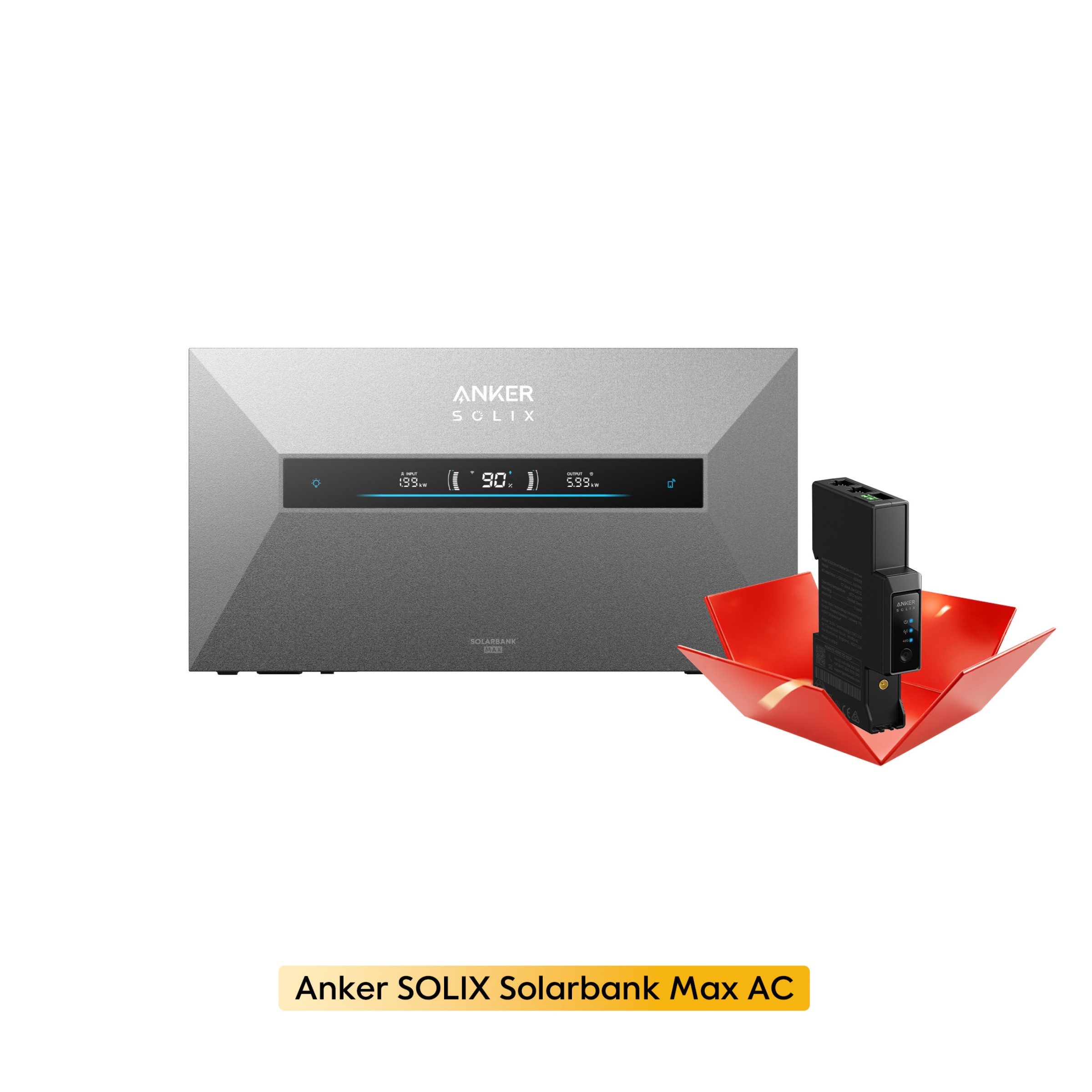 Anker Balkonkraftwerk Anker SOLIX Solarbank MAX AC 7kWh erweiterbar bis 42kWh, 3500 W, (integrierter 3680W Notstromfunktion, mit 1x/2x/3x/4x/5x Anker SOLIX BP7000 Erweiterungsakkus (optional)
