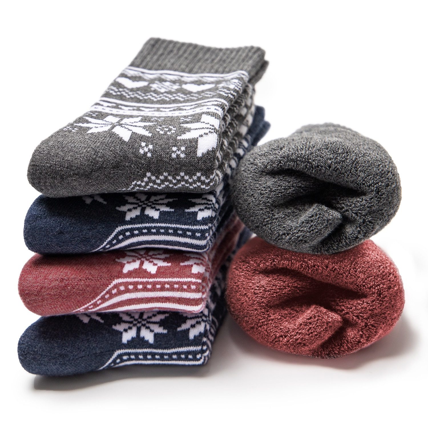 OCCULTO Norwegersocken Damen Norweger Socken 6er Pack (Modell: Frida) (6-Paar)