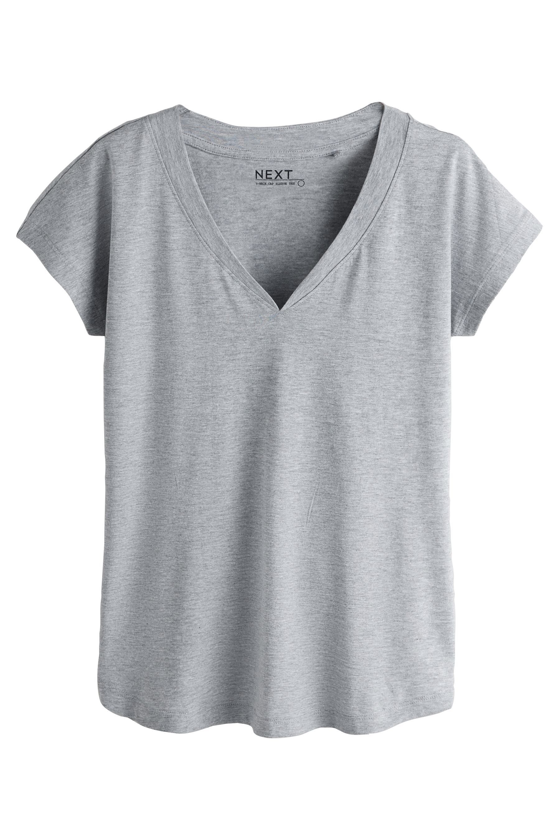 Next V-Shirt 7er-Pack T-Shirts mit Flügelärmeln (3-tlg)