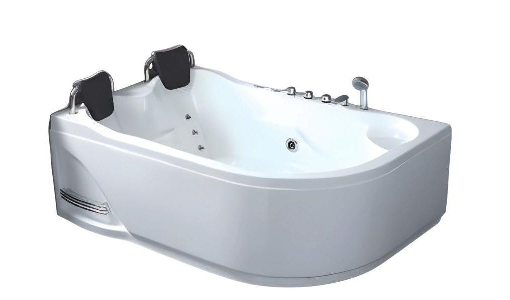 Xlmoebel Whirlpool-Badewanne XLMOEBEL Hydromassage Badewanne in Weiß, freistehend, Acryl, Made in Europa