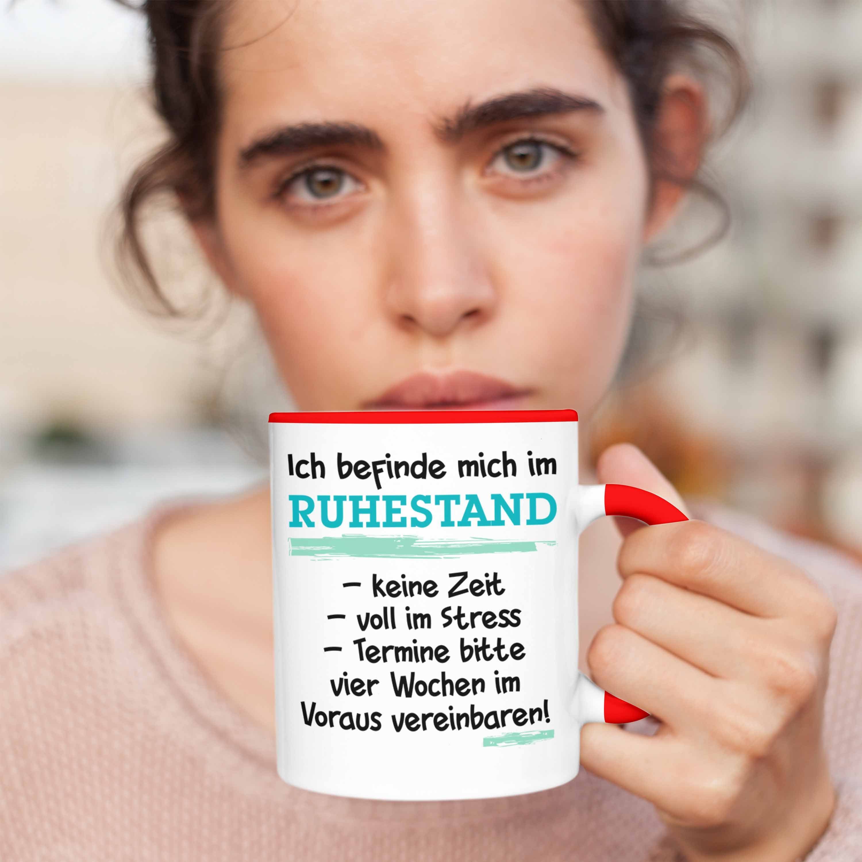 Rot Trendation - Geschenk Trendation Spruch Rentner Rentnerin Tasse Ruhestand Mann Geschenkidee Frau Tasse