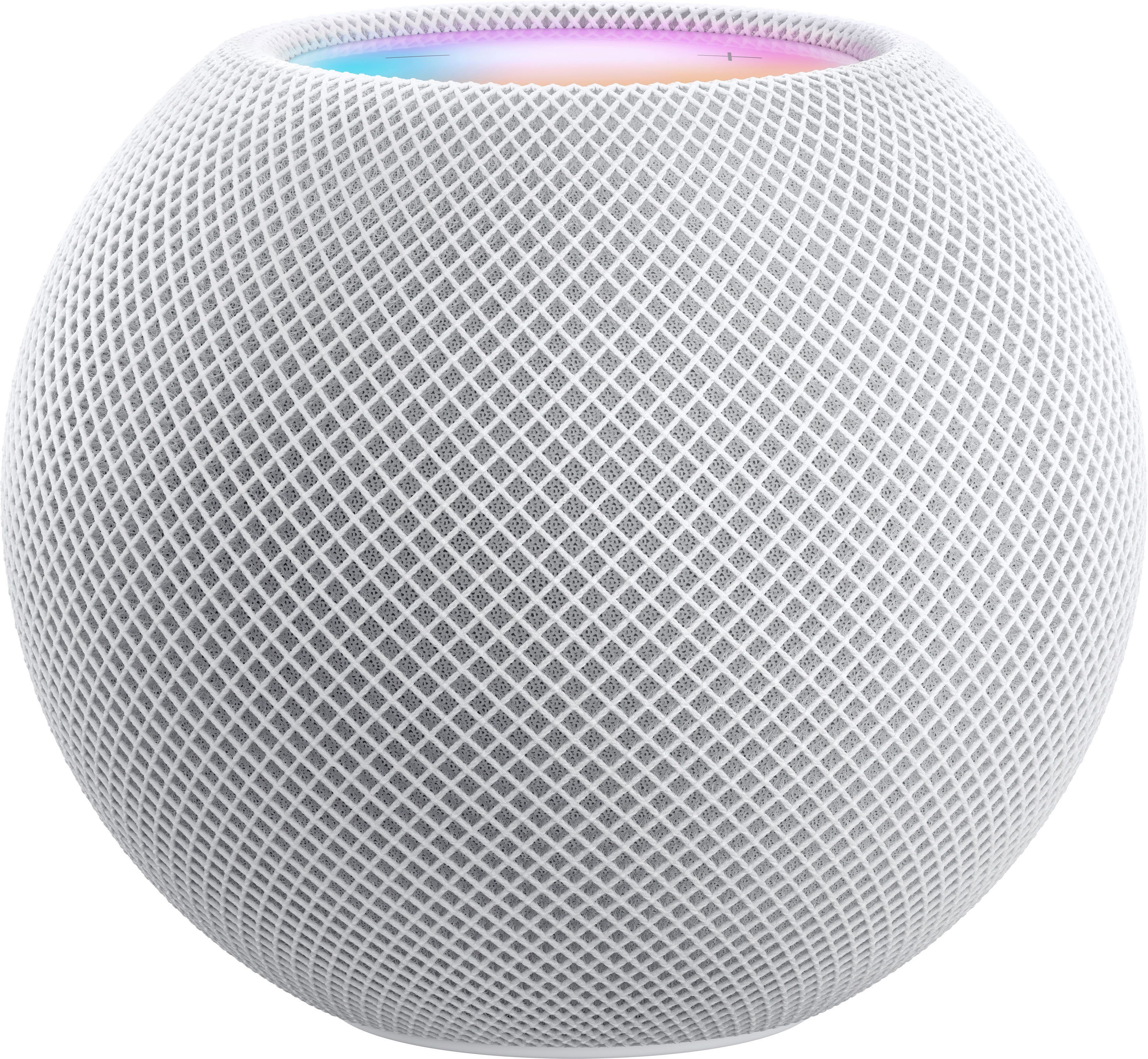 Image of Apple HomePod Mini (Weiß) MY5H2D/A [Bluetooth, 360° Audio, Siri Sprachsteuerung]