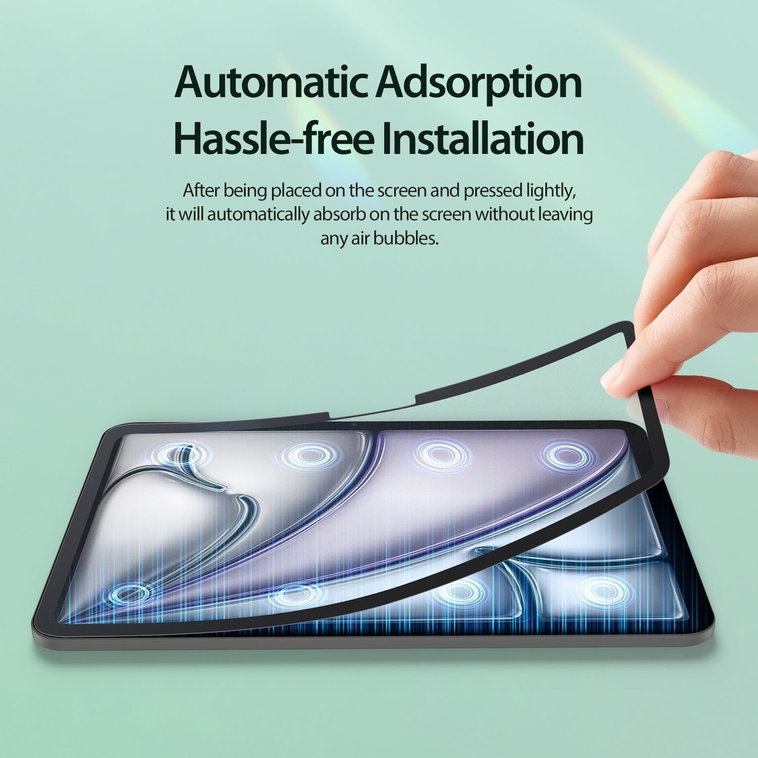 Wigento Displayschutzfolie Apple iPad Air 11 2026 2025 Magnetisch Abnehmbar PaperFeel Papierfolie für Apple iPad Air 11 2026 2025, Papierähnliche Oberfläche, abnehmbar, waschbar, wiederverwendbar