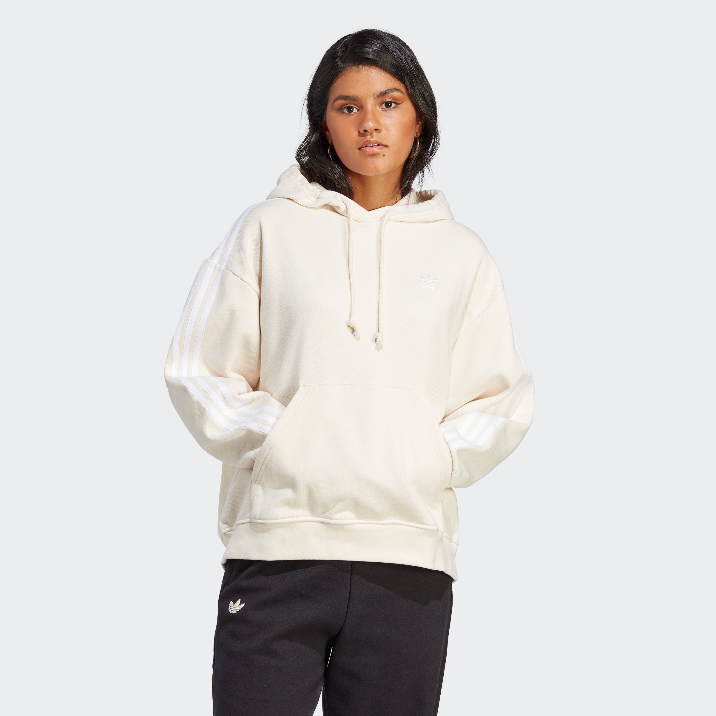 adidas Originals Sweatshirt ADICOLOR CLASSICS OVERSIZED HOODIE Wonder White