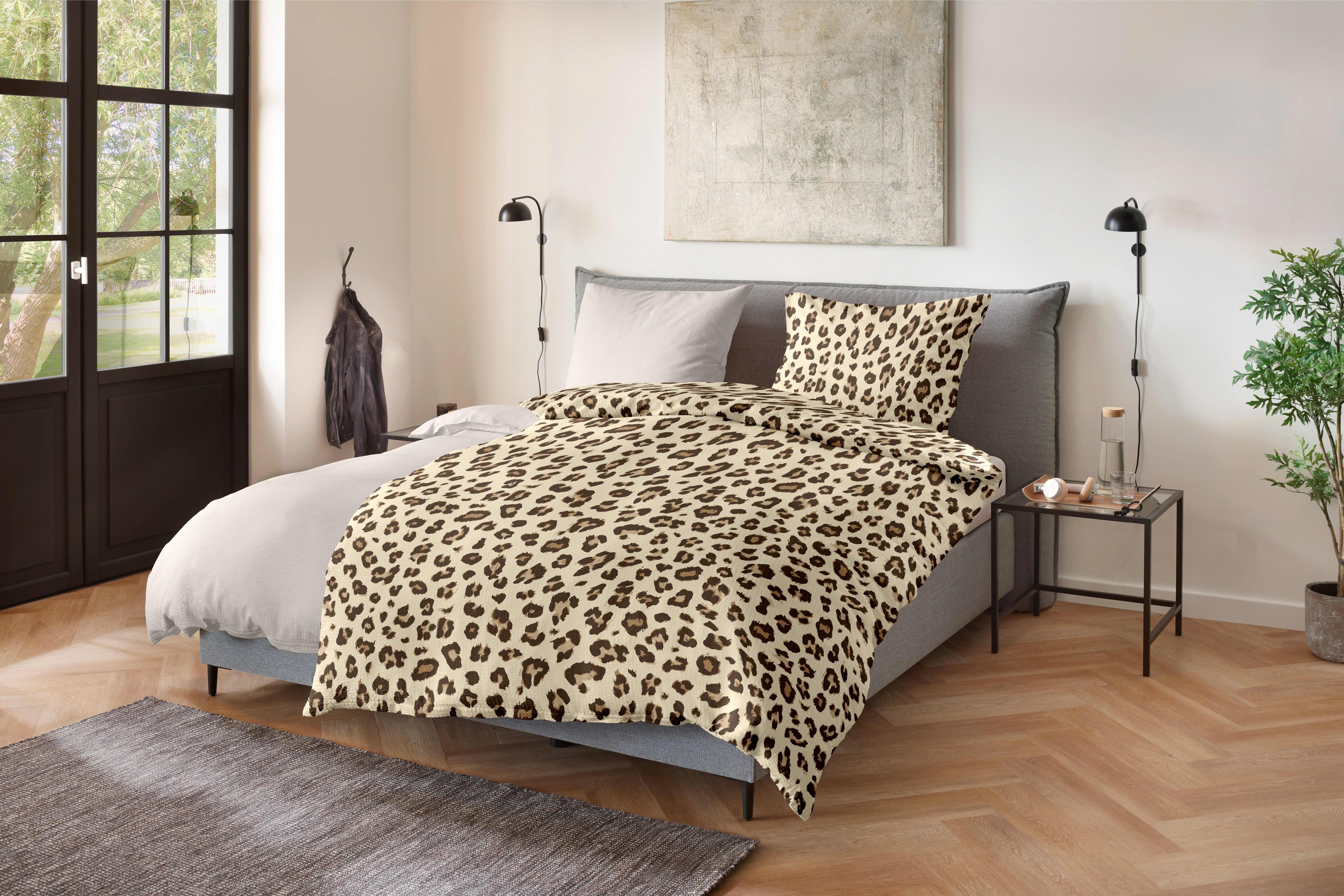 Primera Bettwäsche Soft-Seersucker-Bettwäsche Serval, Soft-Seersucker, 2 teilig