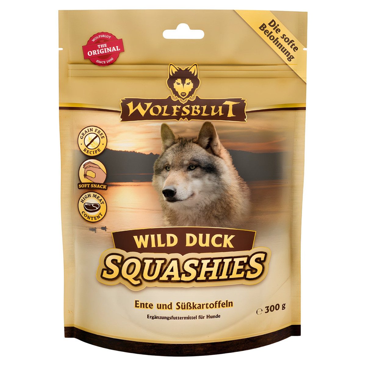 Wolfsblut Squashies Wild Duck 100 g, Snack für: Hund
