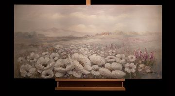 KUNSTLOFT Gemälde Field of Scent 120x60 cm, Leinwandbild 100% HANDGEMALT Wandbild Wohnzimmer