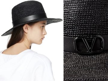 Valentino Baseball Cap VALENTINO GARAVANI VLOGO Straw Effect Papierstroh Bucket Hat Dust W. B