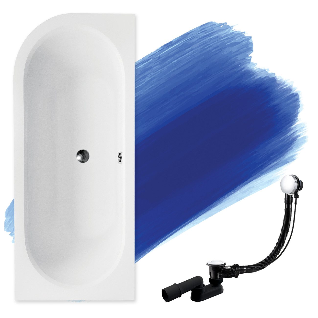 Badewanne Eckbadewanne Avita 180x80