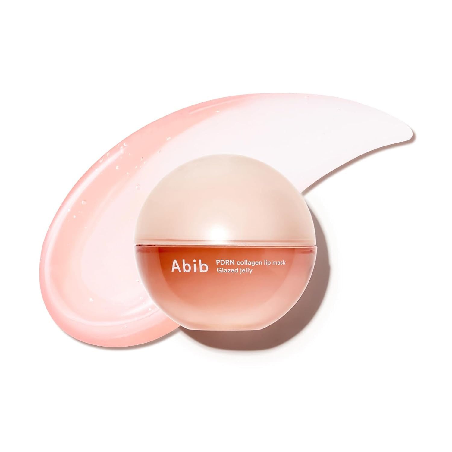 Abib Gesichtsmaske PDRN Collagen Lip Mask Glazed Jelly 11g transparente Jelly Lippenmaske mit Sodium DNA, Kollagen und Hyaluronsäure für geschmeidig, gepflegte Lippen, Glasglanz und süßlichem Candy-Duft