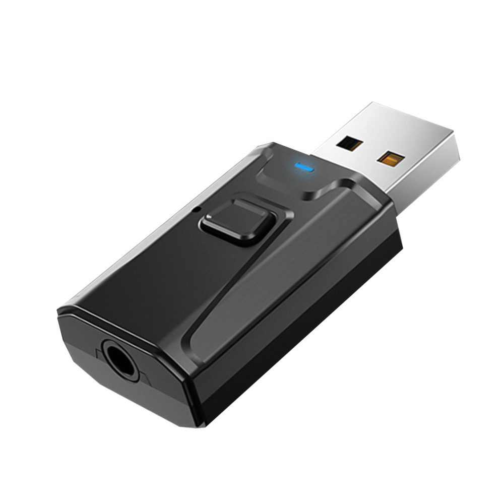 USB BT 5.0 mit 3,5 mm AUX 4-in-1 Drahtloser Audio-Bluetooth-Adapter Audio-Adapter