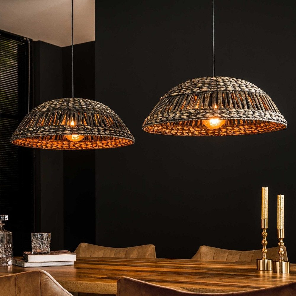 famlights Pendelleuchte famlights, Pendelleuchte Karla in Schwarz und Nickel aus