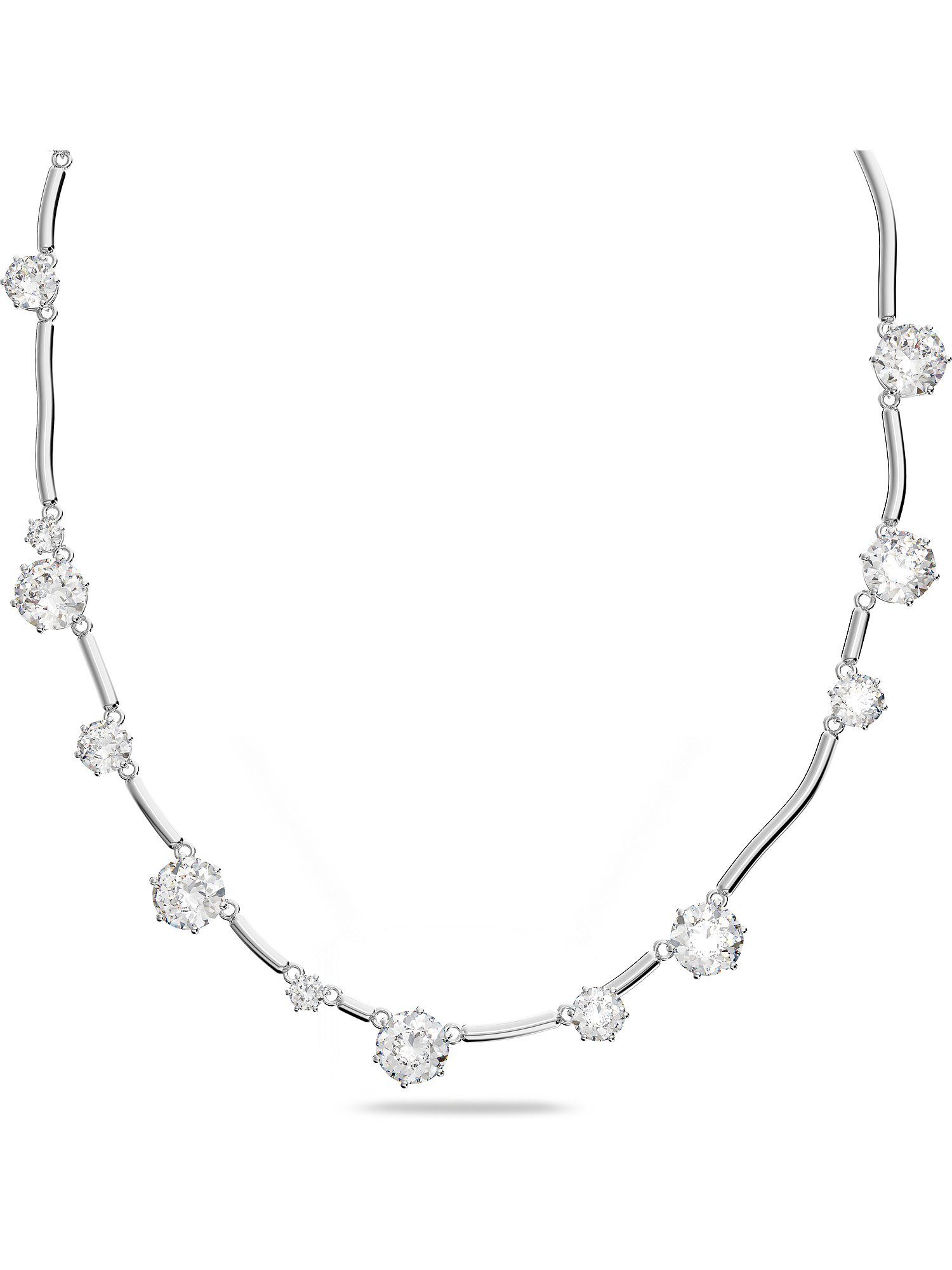 Swarovski Collier Swarovski Damen-Kette Metall Swarovski-Kristall