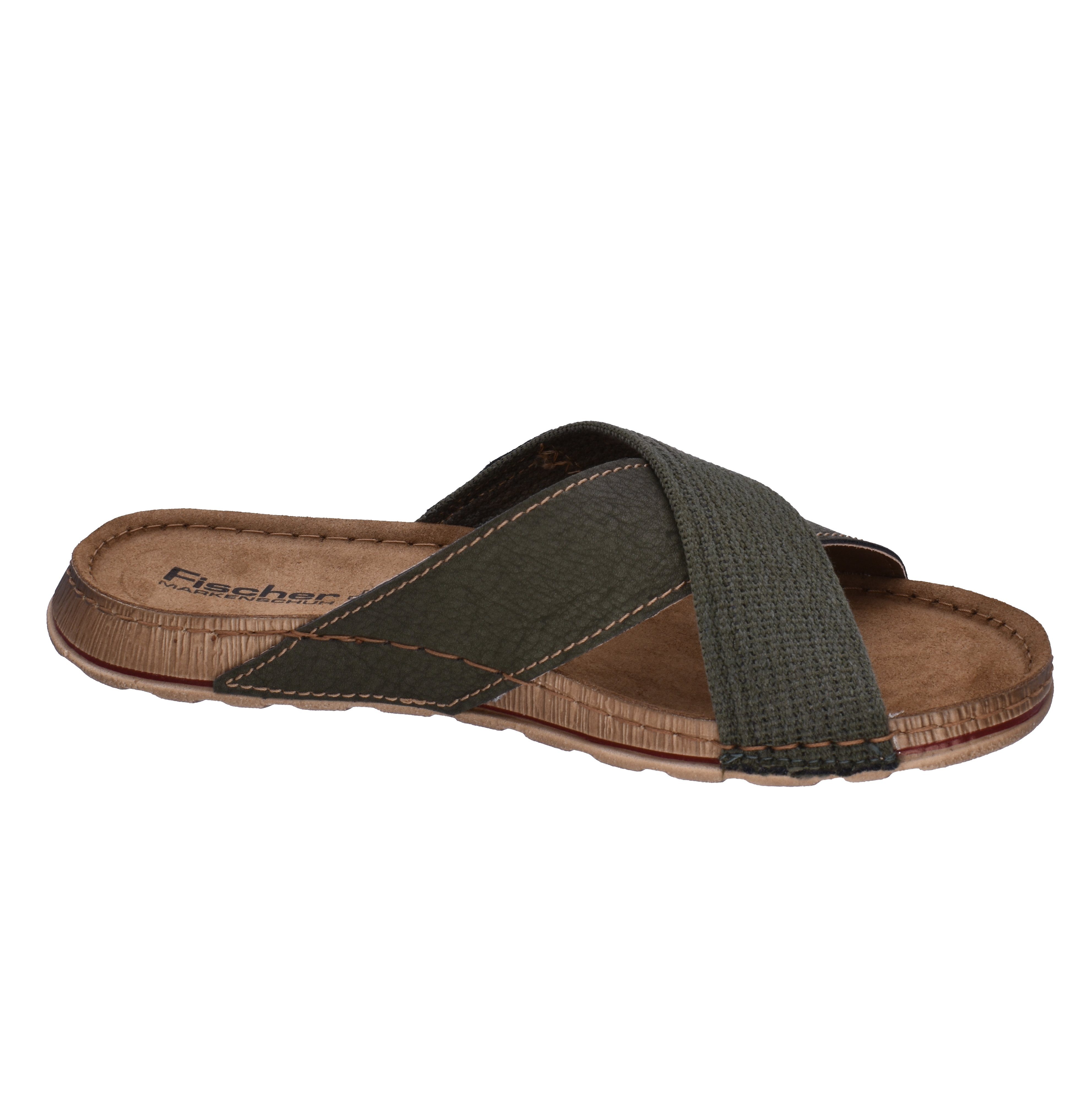 Fischer-Markenschuh Lukas Pantolette aus Vegano, gepolstertes günstig online kaufen