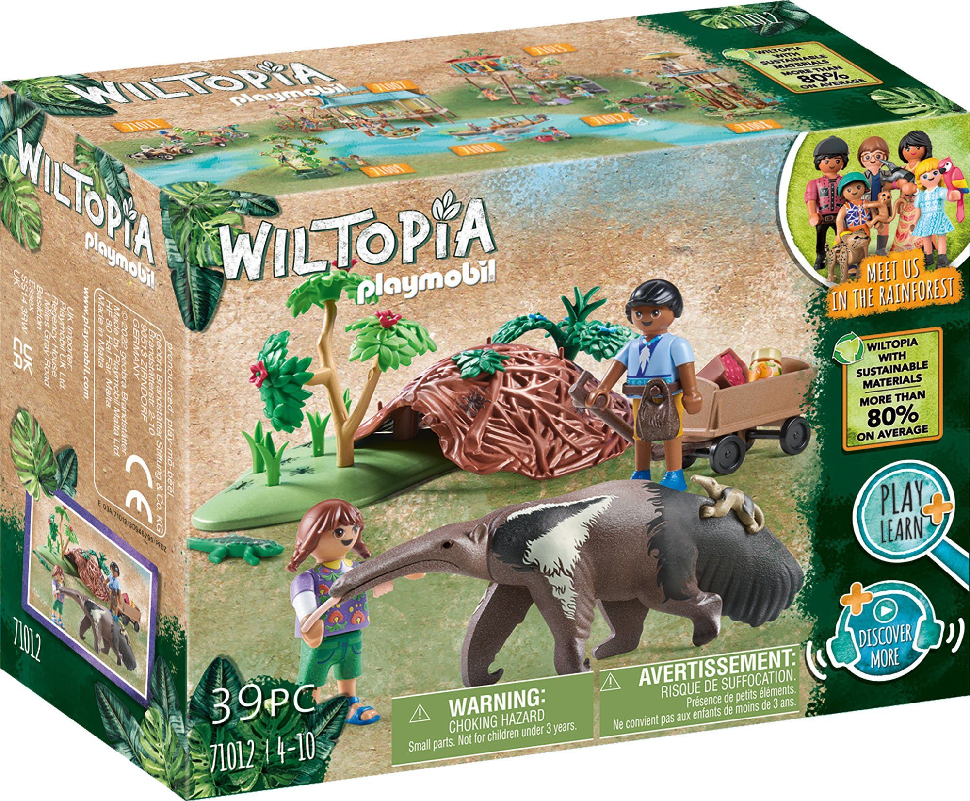 Playmobil® Konstruktions-Spielset Wiltopia - Ameisenbärpflege (71012), Wiltopia, (39 St), teilweise aus recyceltem Material; Made in Germany