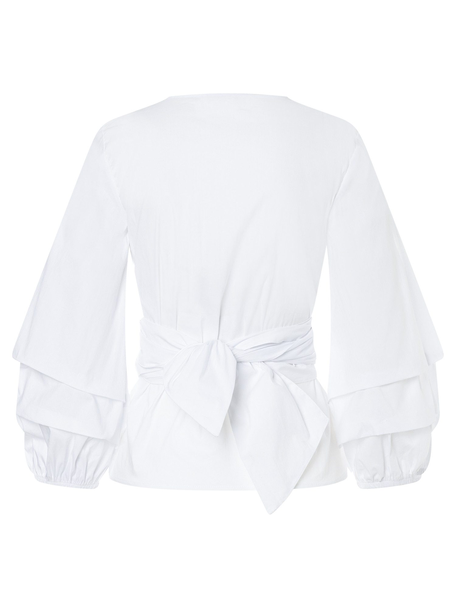 MORE&MORE Klassische Bluse Wickelbluse günstig online kaufen