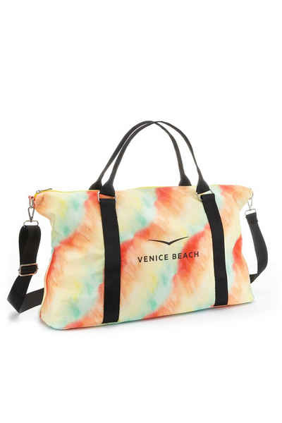 Venice Beach Sporttasche, große Umhängetasche, Weekender, Strandtasche mit Druck VEGAN