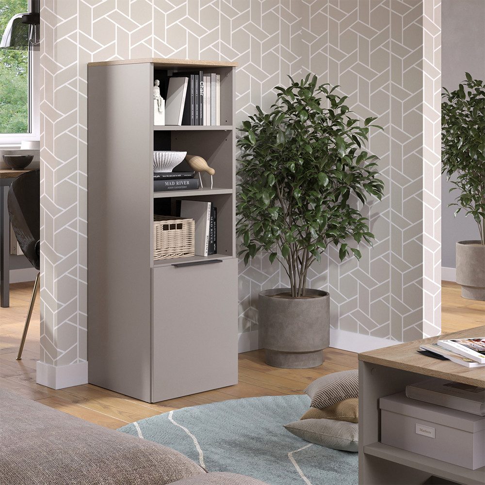 Vicco Aktenschrank Wido, Greige/Sonoma, 40.2 x 120 cm mit einer Tür (1-St) günstig online kaufen