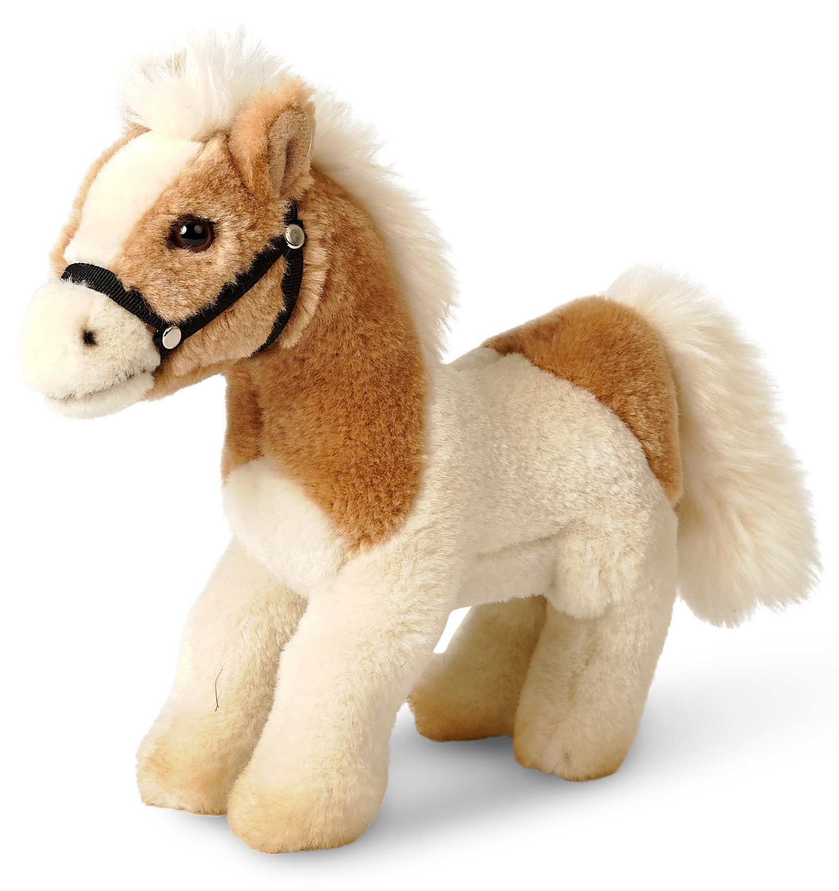 Uni-Toys Kuscheltier Pferd - mit/ohne Sattel und Steigbügel - 23 cm - Plüsch, Plüschtier, zu 100 % recyceltes Füllmaterial