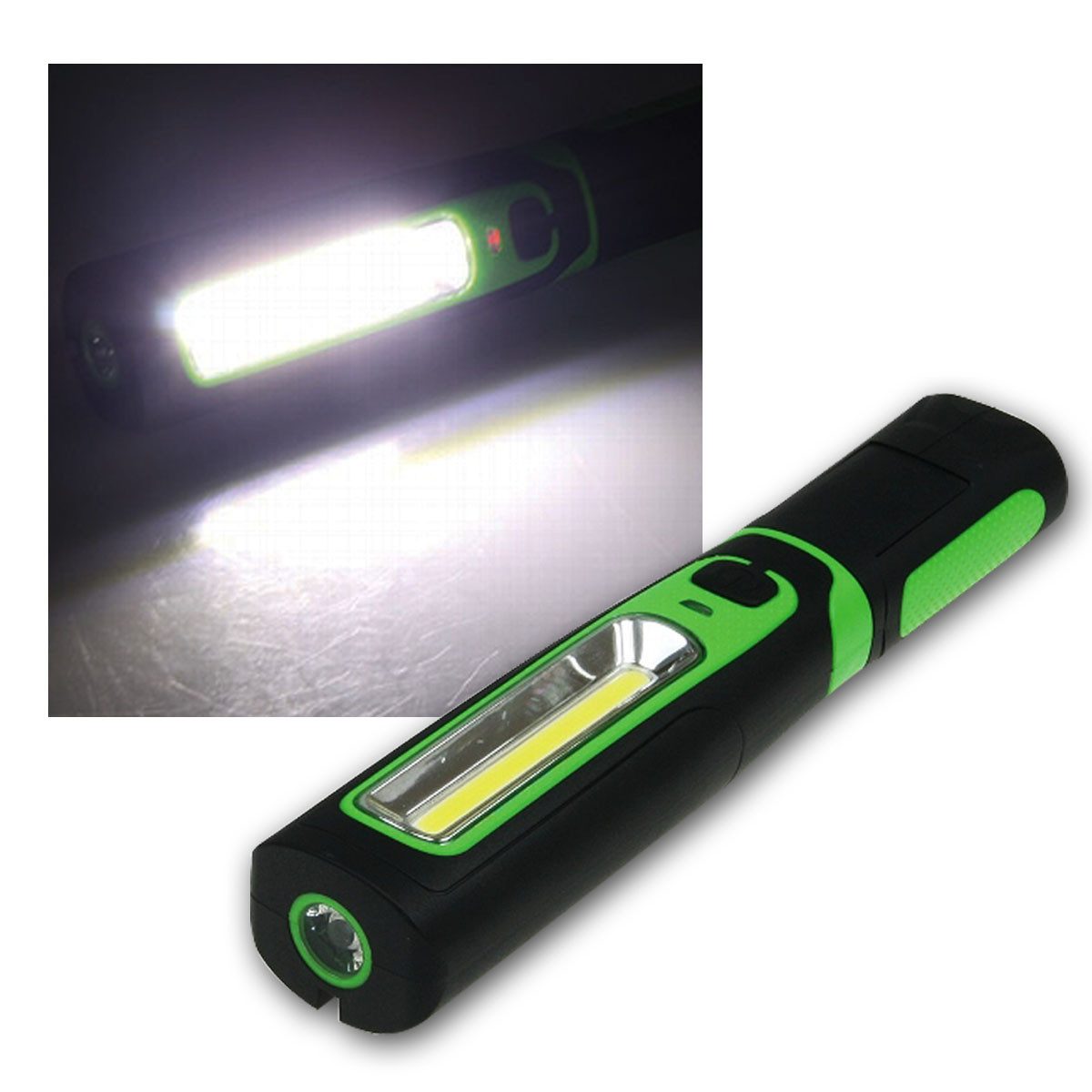 ChiliTec LED Arbeitsleuchte LED Stableuchte FlexiLED 300 mit LiIon Akku, 270lm