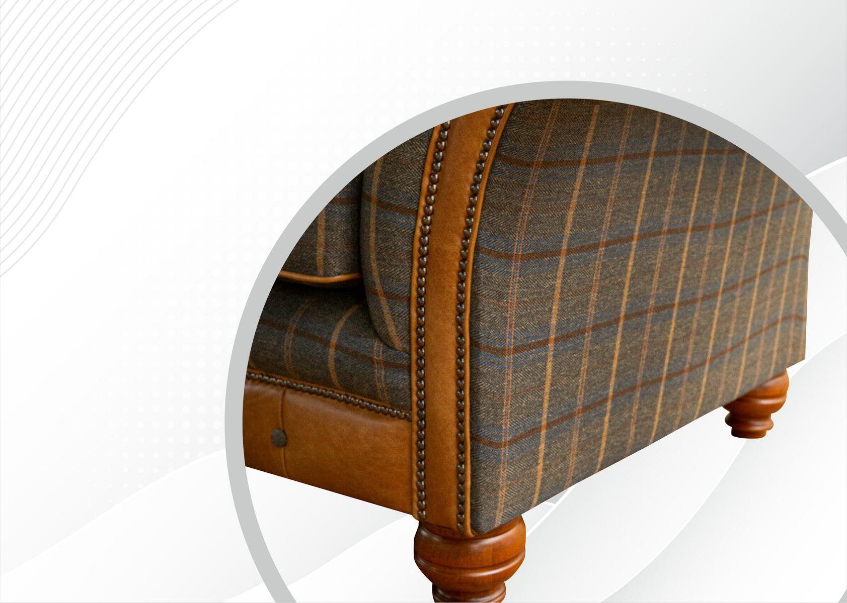 Chesterfield 3 Chesterfield-Sofa, Sofa Design Couch cm 225 JVmoebel Sitzer