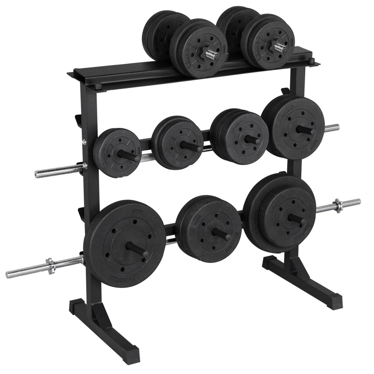 Yaheetech Kurzhantel, Kurzhantelständer 3 Ebenen bis 300 kg