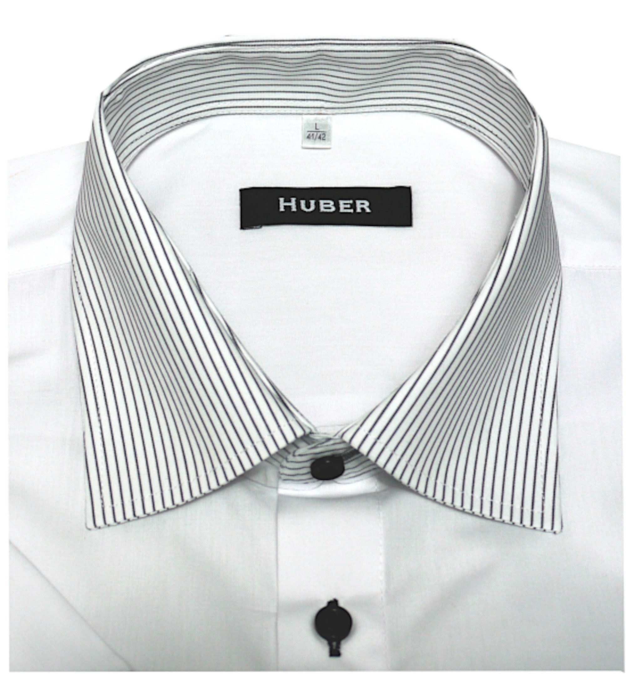Huber Hemden Kurzarmhemd HU-0197 Kent-Kragen, Kontrast, günstig online kaufen
