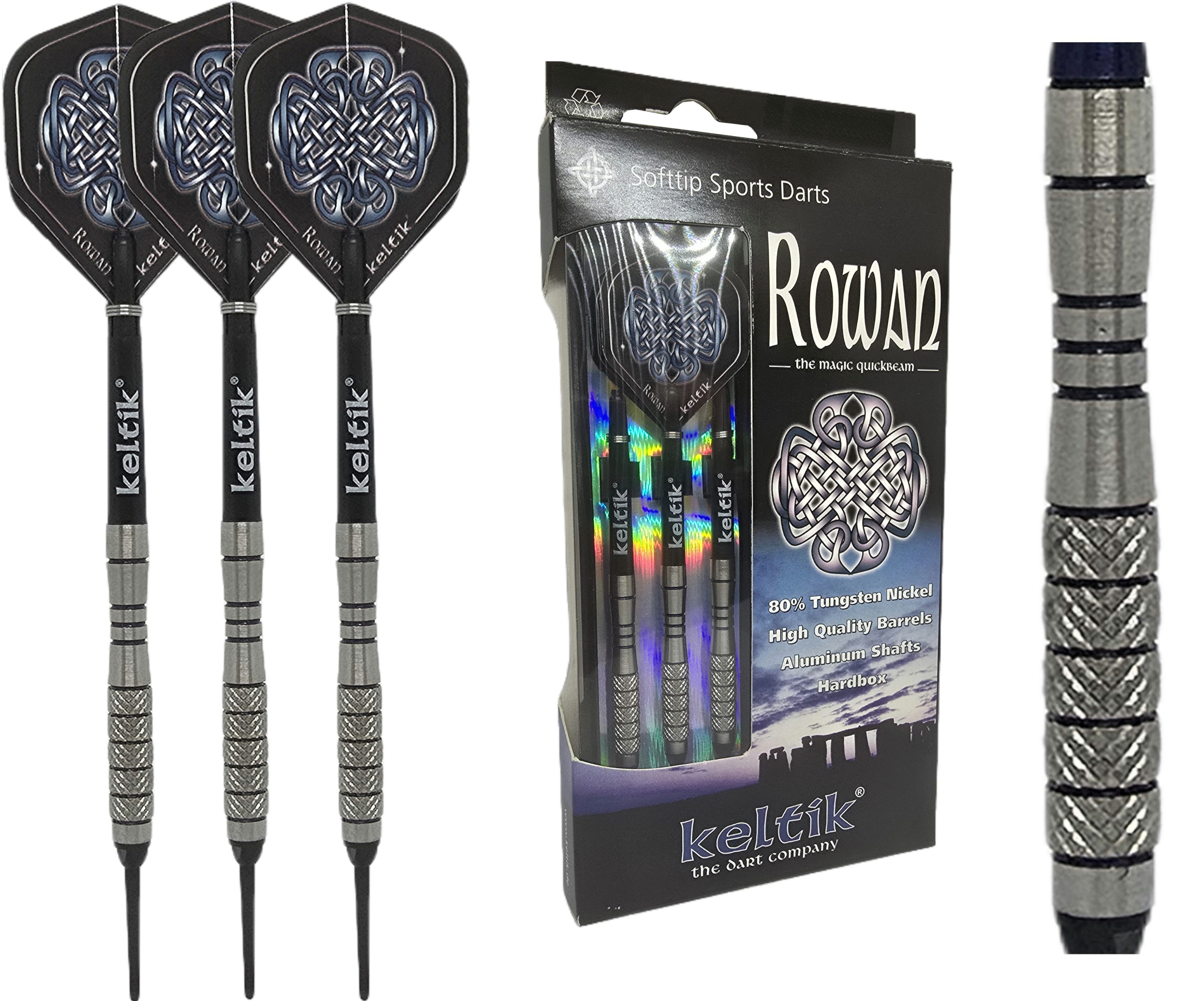 Keltik Softdarts Softdart Soft Dart Pfeile Keltik Rowan in 16g + 18g - 80% Tungsten
