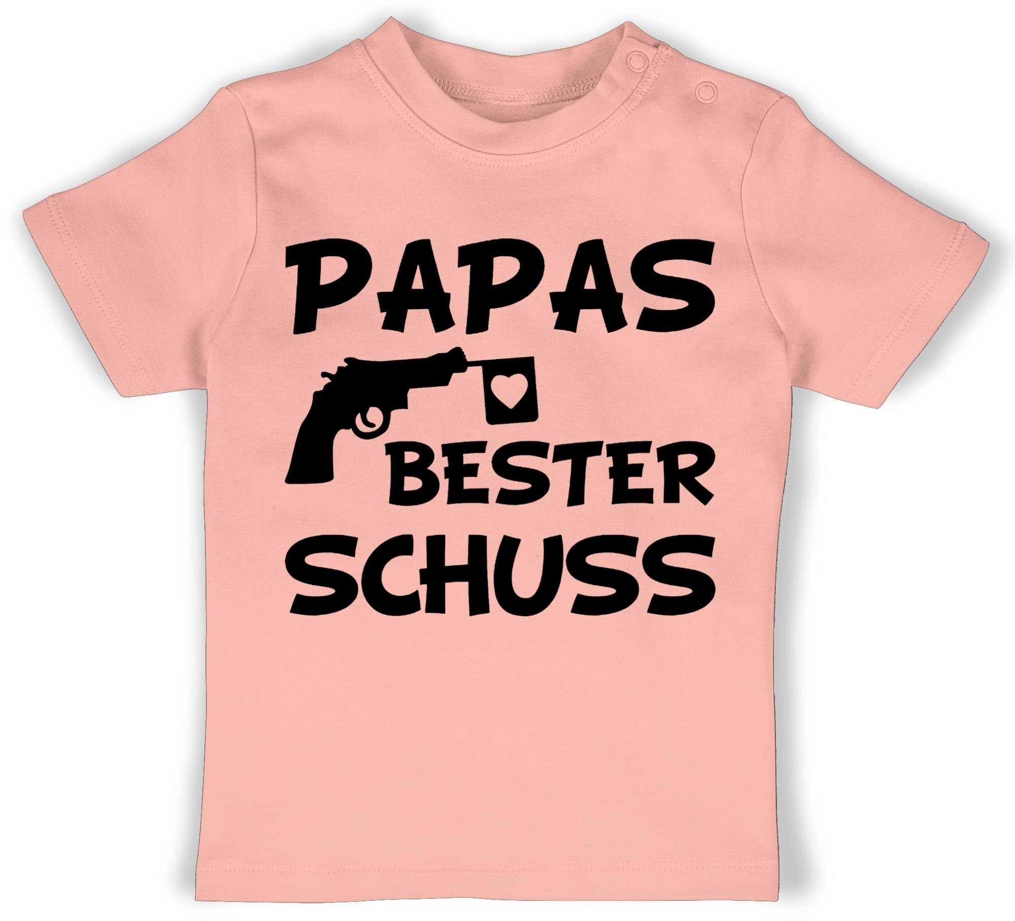 Shirtracer TShirt »Papas bester Treffer Geschenk Vatertag Baby