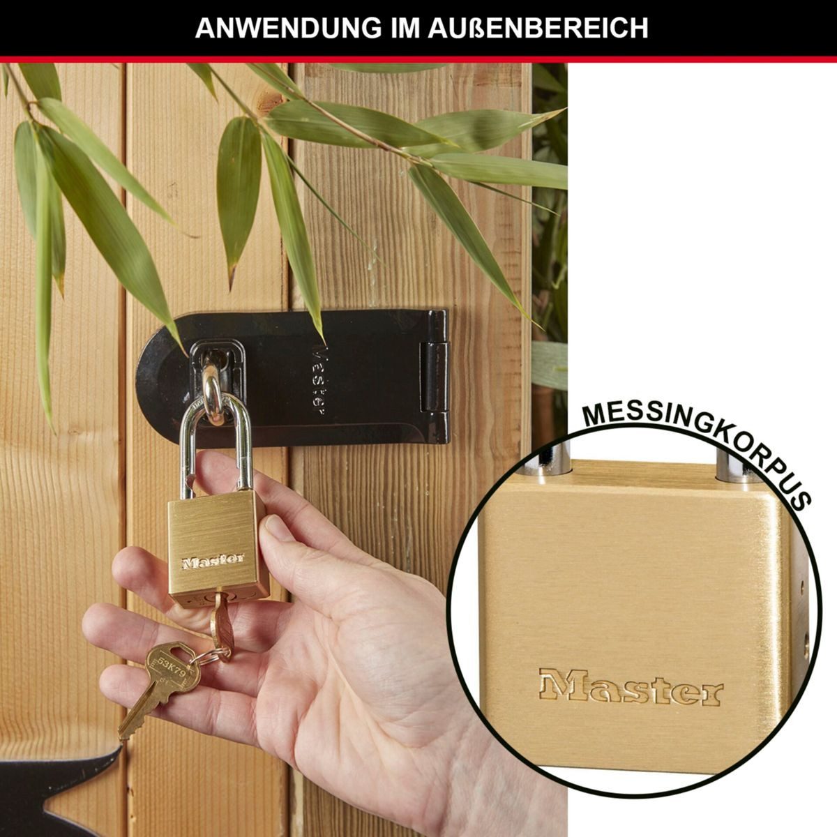 Thumbnail - Master Lock Stahlschloss Zylinder mit 5 Stiften 575EURD Diebstahlalarm