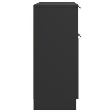 furnicato Sideboard Schwarz 60x30x70 cm Holzwerkstoff