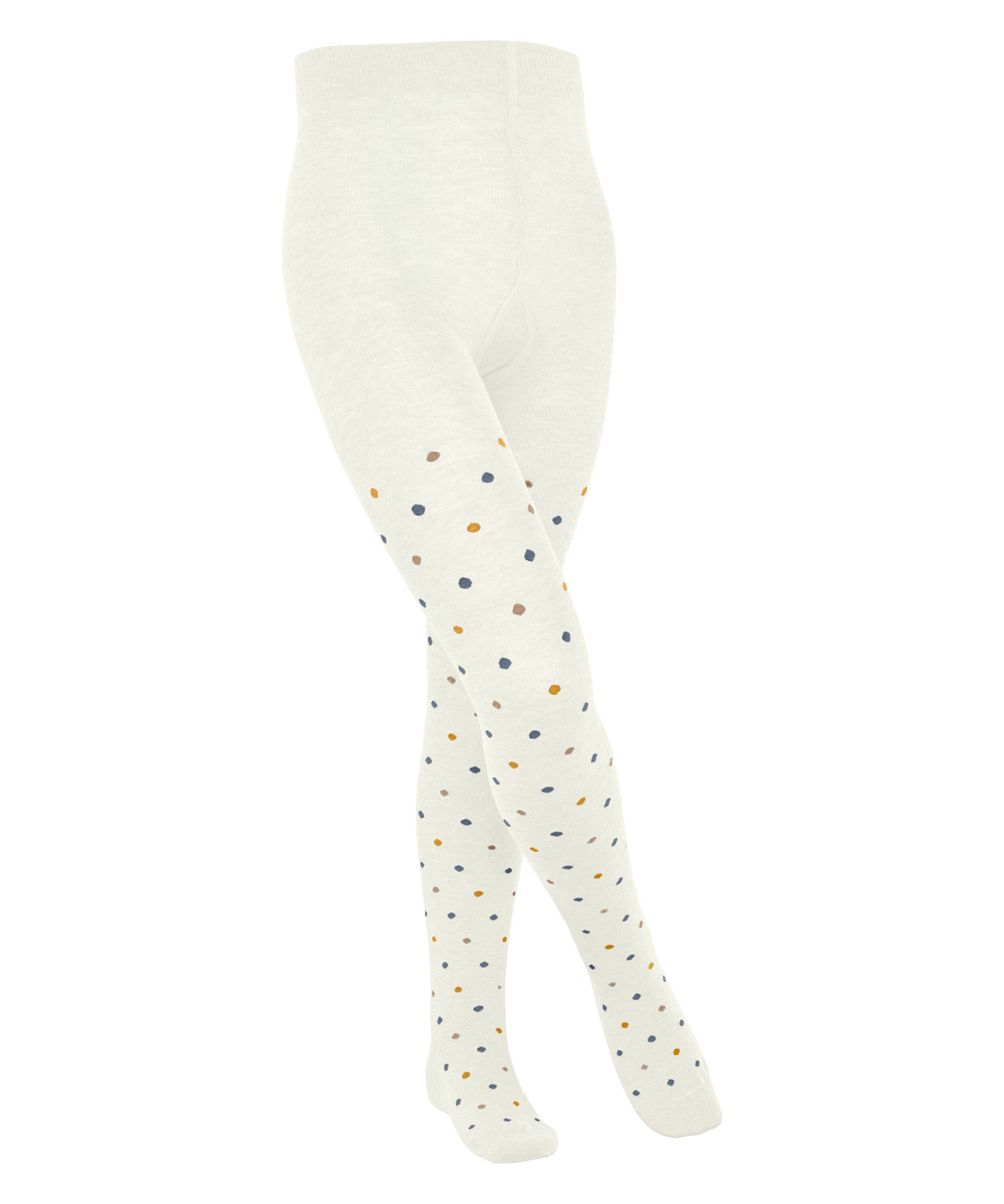 FALKE Strickstrumpfhose Multidot (1 St) mit nachhaltiger Baumwolle off-white (2040)