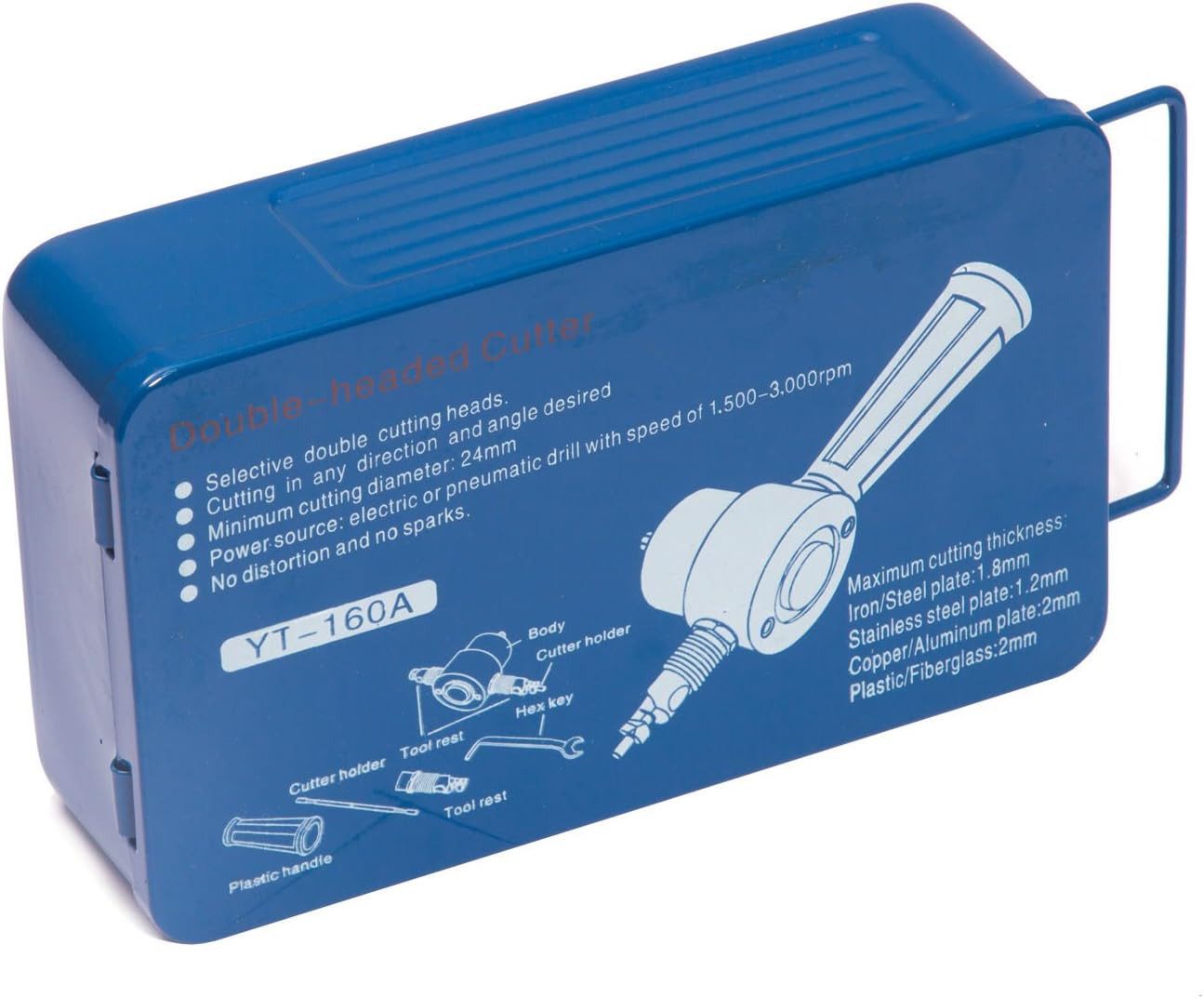 Falon-Tech Knabber Blechknabber Vorsatz für Bohrmaschinen Blechknabber Stichsäge, 5-tlg.