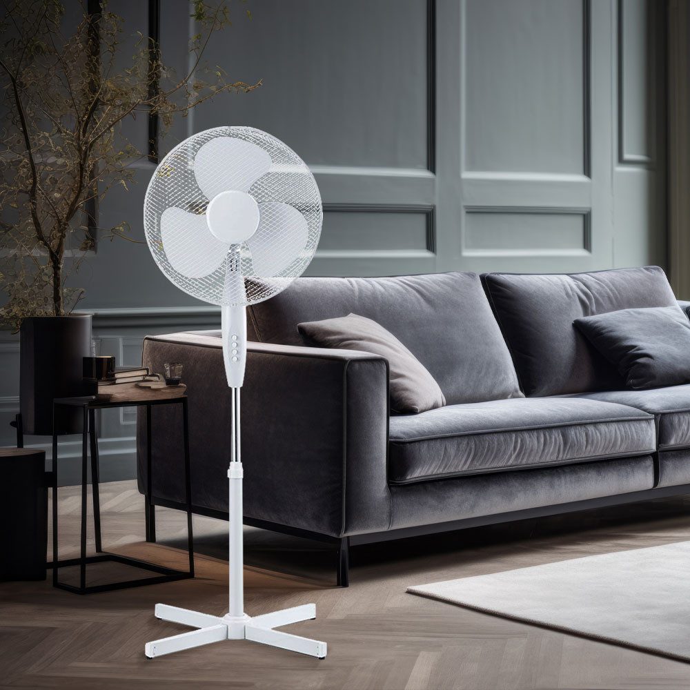 V-TAC Standventilator, Stand Ventilator Raum Kühler Anti Mücken Lüfter höhen verstellbar