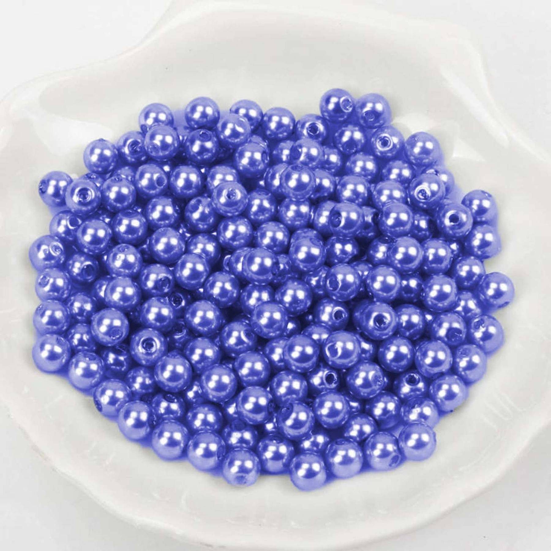 Kopper-24 Bastelperlen Wachsperlen - 600 Stück - 2mm - Blau